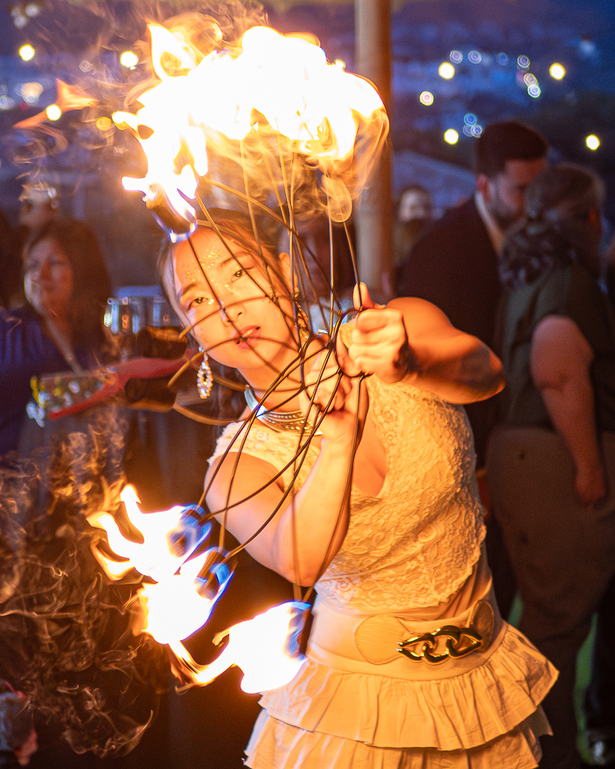 Fire performance — private evening event