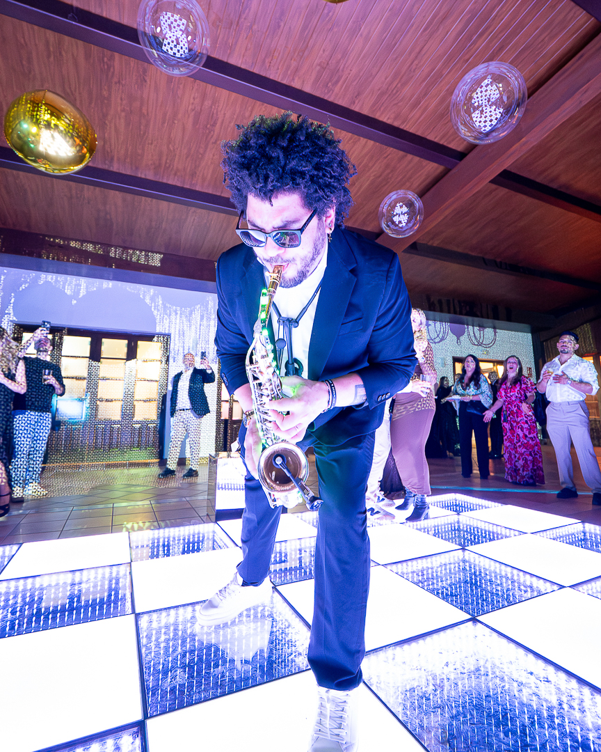 Hotel team celebration — live performance